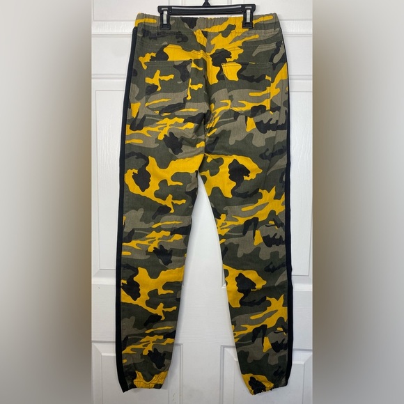 Fashion Nova Cadet Kasey Cargo Joggers - Yellow Black Medium - Picture 9 of 10